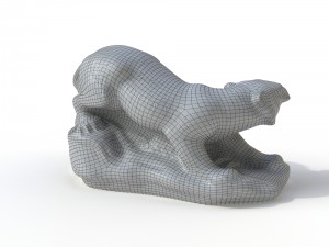 statuette tiger 3D Модель