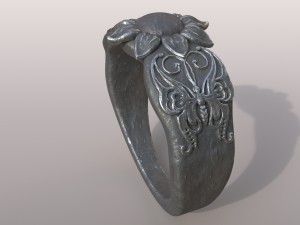ring butterfly 3D Print Model