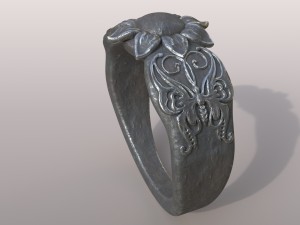 ring butterfly 3D Print Model