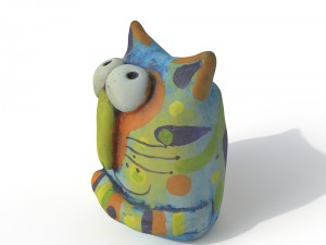 statuette cat 3D Модель