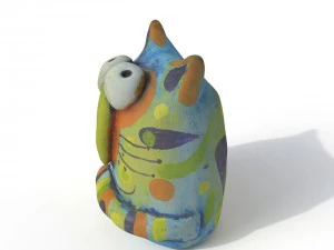 statuette cat 3D Model