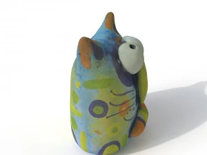statuette cat 3D Model