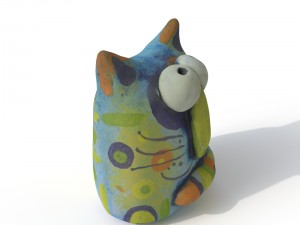 statuette cat 3D Модель