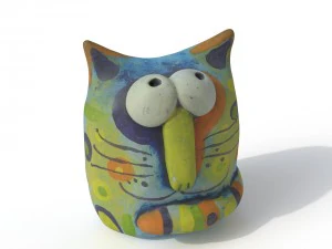 statuette cat 3D Model