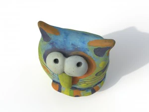 statuette cat 3D Model