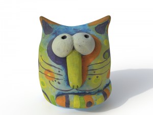 statuette cat 3D Модель