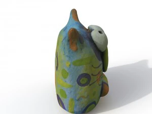 statuette cat 3D Model