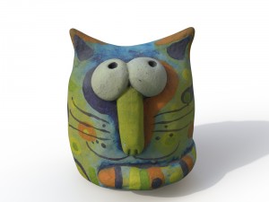 statuette cat 3D Модель