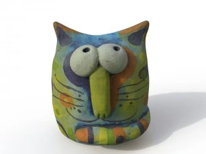 statuette cat 3D Model