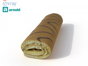 roll cake 3D मॉडल