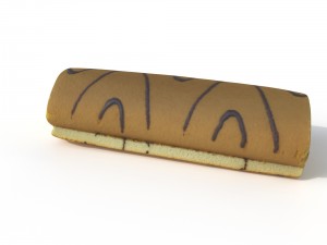 roll cake 3D Модель