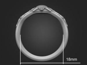 ring butterfly Model Cetak 3D