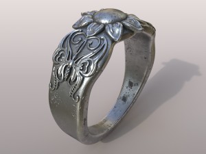 ring butterfly Model Cetak 3D