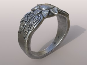 ring butterfly Model Cetak 3D