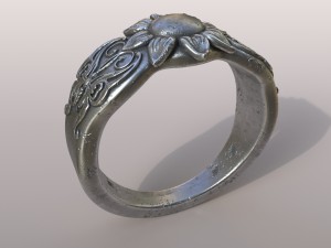 ring butterfly Model Cetak 3D