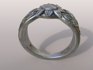 ring butterfly Model Cetak 3D