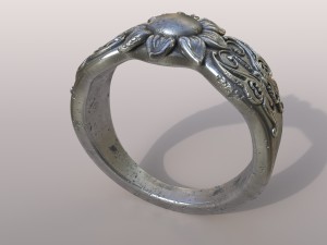 ring butterfly Model Cetak 3D