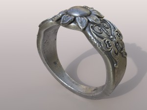 ring butterfly Model Cetak 3D