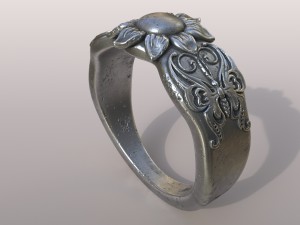 ring butterfly Model Cetak 3D