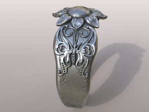 ring butterfly Model Cetak 3D