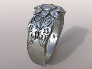 ring butterfly Model Cetak 3D