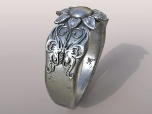 ring butterfly 3D Print Model