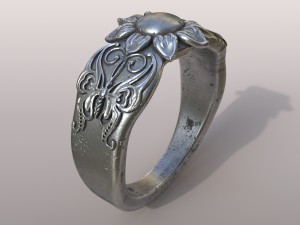 ring butterfly Model Cetak 3D