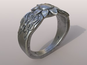 ring butterfly Model Cetak 3D