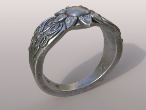 ring butterfly Model Cetak 3D