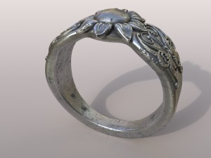 ring butterfly Model Cetak 3D