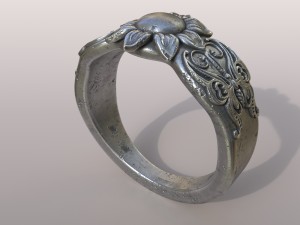 ring butterfly Model Cetak 3D