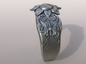 ring butterfly Model Cetak 3D