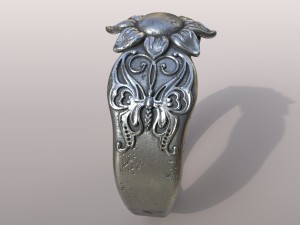 ring butterfly Model Cetak 3D