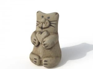 statuette cat 3D Model