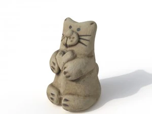 statuette cat 3D Model