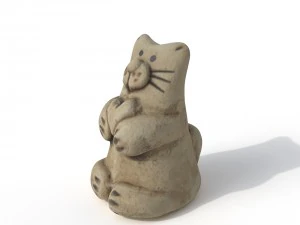 statuette cat 3D Model