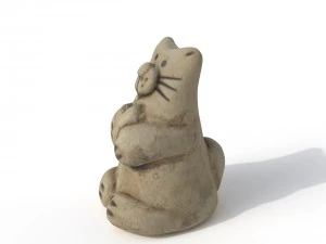 statuette cat 3D Model