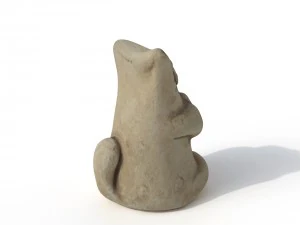 statuette cat 3D Model