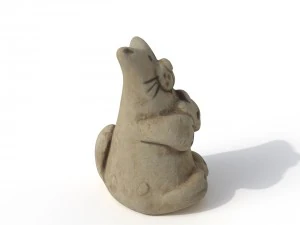 statuette cat 3D Model