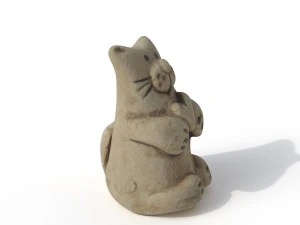 statuette cat 3D Model
