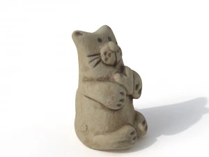 statuette cat 3D Model