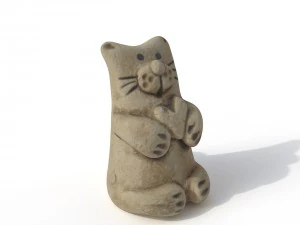 statuette cat 3D Model