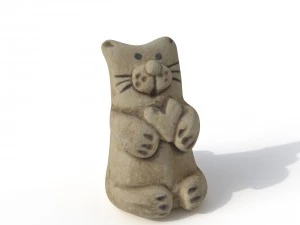 statuette cat 3D Model