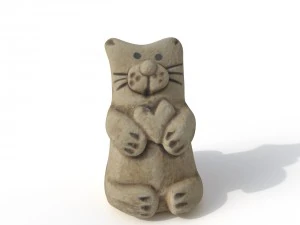 statuette cat 3D Model