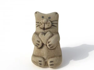 statuette cat 3D Model