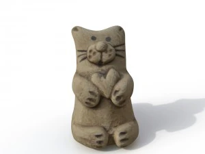 statuette cat 3D Model
