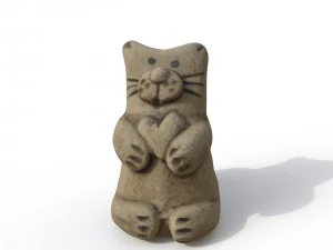 statuette cat 3D Model