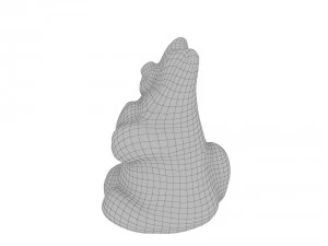 statuette cat 3D Model