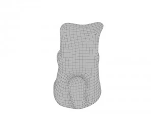 statuette cat 3D Model