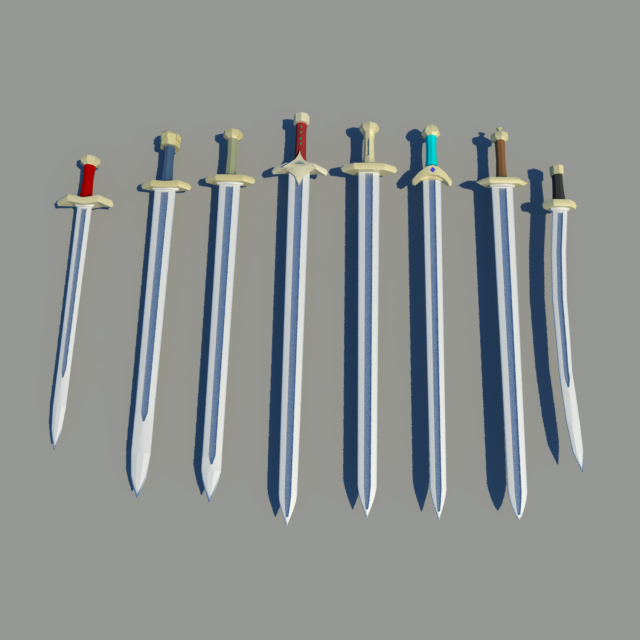 medieval sword pack Modèle 3D .c4d .max .obj .3ds .fbx .stl .blend 